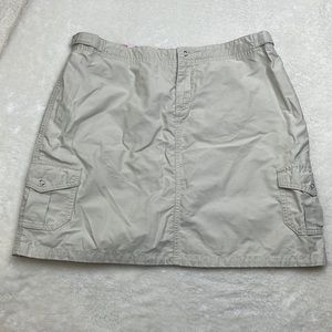 Horny Toad Khaki Cargo Skirt Size 10